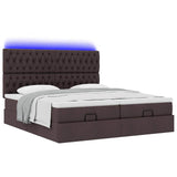 Struttura Letto Pouf con Materassi 160x200 cm in Tessuto