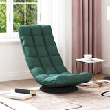 Sedia da Terra Girevole Verde Scuro 70x51x79 cm in Tessuto