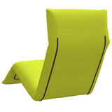 Lettino Pieghevole Verde 175x54x8,5 cm in Tessuto Oxford