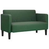 Divano Divanetto Verde Scuro 109cm Tessuto di Velluto a Coste
