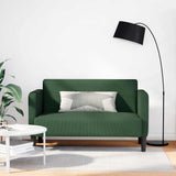 Divano Divanetto Verde Scuro 109cm Tessuto di Velluto a Coste