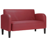 Divano Divanetto Rosso Vino 110 cm in Similpelle
