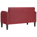 Divano Divanetto Rosso Vino 110 cm in Similpelle
