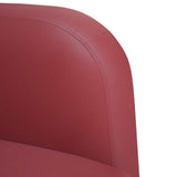 Divano Divanetto Rosso Vino 110 cm in Similpelle