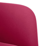 Divano Sedia con Braccioli Rosso Vino 54 cm in Velluto
