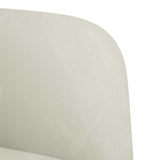Divano Sedia con Braccioli Crema 54 cm in Velluto
