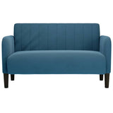 Divano Divanetto Blu 109 cm in Velluto