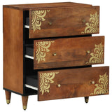 Credenza Marrone 60 x 33 x 75 cm Legno di mango massello
