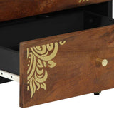 Armadio da Notte con cassetto Marrone miele 50 x 33 x 62 cm