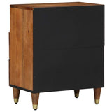 Armadio da Notte con cassetto Marrone miele 50 x 33 x 62 cm