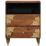 Armadio da Notte con cassetto Marrone miele 50 x 33 x 62 cm