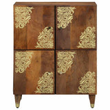 Credenza Marrone 60 x 33 x 75 cm Legno di mango massello