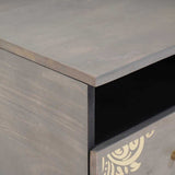Tavolino da salotto con cassetto Grigio 80 x 54 x 40 cm