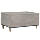 Tavolino da salotto con cassetto Grigio 80 x 54 x 40 cm