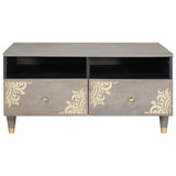 Tavolino da salotto con cassetto Grigio 80 x 54 x 40 cm