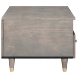 Tavolino da salotto con cassetto Grigio 80 x 54 x 40 cm