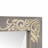 Specchio da bagno con specchio Grigio 70 x 50 x 2,5 cm