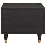 Tavolino da salotto Nero 80 x 50 x 40 cm