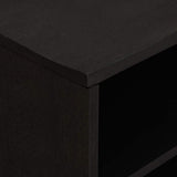 Mobile TV Nero 80 x 33 x 46 cm Legno di mango massello