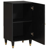 Credenza con porta Nero 40 x 33 x 75 cm Legno di mango massello