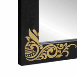 Specchio da bagno con specchio Nero e Argento 70 x 50 x 2,5 cm
