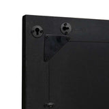 Specchio da bagno con specchio Nero e Argento 70 x 50 x 2,5 cm