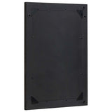 Specchio da bagno con specchio Nero e Argento 70 x 50 x 2,5 cm