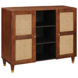Credenza Marrone 90 x 33,5 x 75 cm Legno di mango massello