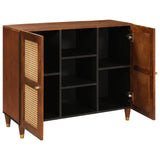 Credenza Marrone 90 x 33,5 x 75 cm Legno di mango massello