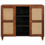 Credenza Marrone 90 x 33,5 x 75 cm Legno di mango massello