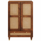 Mobile Alto Marrone 60 x 33,5 x 100 cm Legno di mango massello