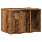 Recinto Lettiera Gatti Legno Vecchio 60x40x40 cm in Truciolato