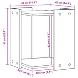 Recinto Lettiera Rovere Artigianale 42x42x51 cm in Truciolato