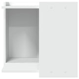 Recinto per Lettiera per Gatti Bianco 53x53x51 cm in Truciolato