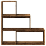 Libreria Divisorio 3Ripiani Legno Antico 123x29x123 Truciolato