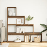Libreria a 4 Ripiani Rovere 143,5x29x143,5 cm in Truciolato
