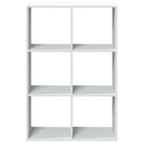 Libreria Divisorio Bianca 69,5x29x103,5 cm in Truciolato