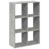 Libreria Divisorio Grigio Cemento 69,5x29x103,5cm in Truciolato