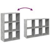 Libreria Divisorio Grigio Cemento 69,5x29x103,5cm in Truciolato