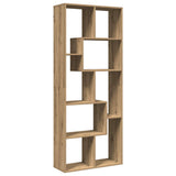 Libreria Divisorio Rovere Artigianale 67x25x161,5 cm Truciolato