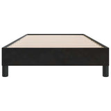 Giroletto senza Materasso Nero 90x210 cm in Velluto