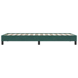 Giroletto senza Materasso Verde Scuro 90x210 cm in Velluto