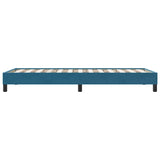 Giroletto senza Materasso Blu Scuro 90x210 cm in Velluto