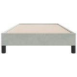 Giroletto senza Materasso Grigio Chiaro 100x210 cm Velluto