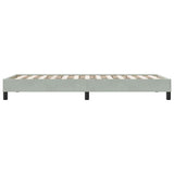 Giroletto senza Materasso Grigio Chiaro 100x210 cm Velluto