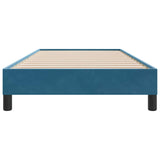 Giroletto senza Materasso Blu Scuro 100x210 cm in Velluto