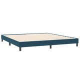 Giroletto senza Materasso Blu Scuro 200x210 cm in Velluto