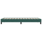 Giroletto senza Materasso Verde Scuro 90x220 cm in Velluto