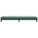 Giroletto senza Materasso Verde Scuro 100x220 cm in Velluto