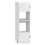Set Mobili da Cucina 7 pz Kalmar Bianchi Lucido in Truciolato